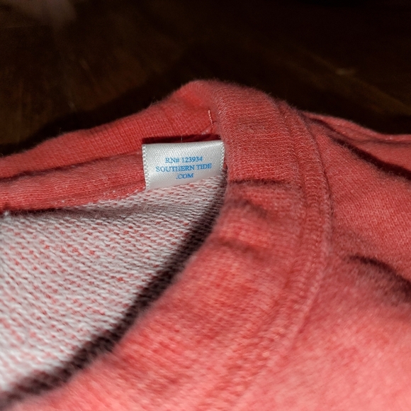 Southern Tide The Skipjack Men's Light Red Sweatshirt - Picture 6 of 10